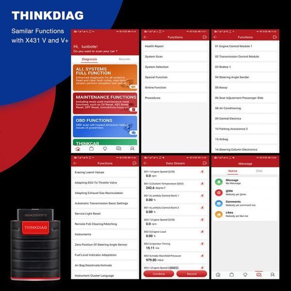 Автосканер THINKDIAG ліцензійний (всі марки авто) ПО Thinkdiag+ 110053 фото