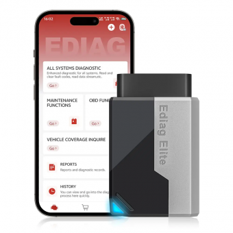 Автосканер Ediag Elite - під телефон, безкоштовний, 15 сервісних функцій